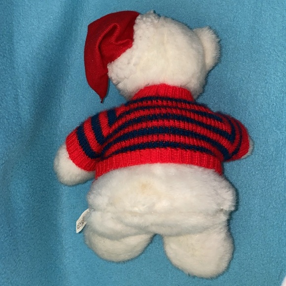 Dancing Christmas teddy bear plays “Jingle Bell Rock” plush vintage 1998 NEW - Picture 6 of 12